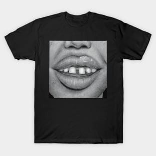 drawing insecurities gap-toothed body positivity T-Shirt